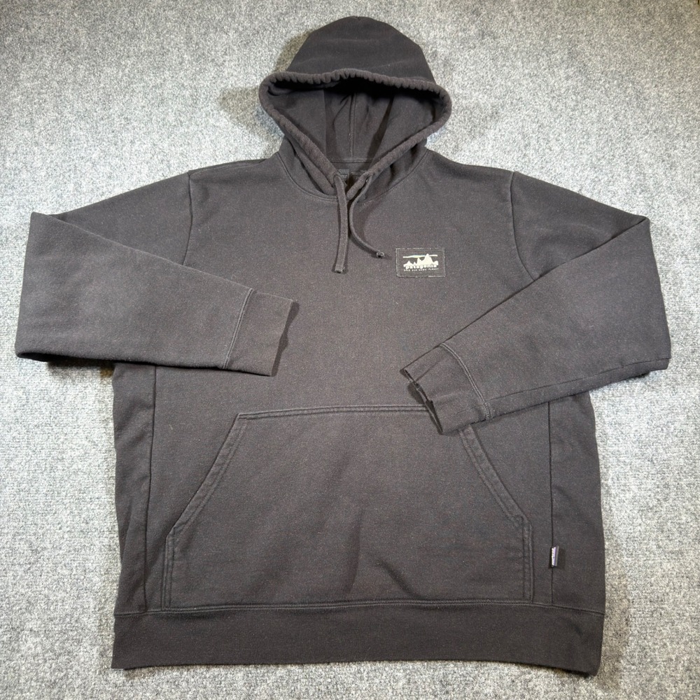 Patagonia Uprisal Hoodie Mens XL Womens XXL Ink Black Fleece Pullover